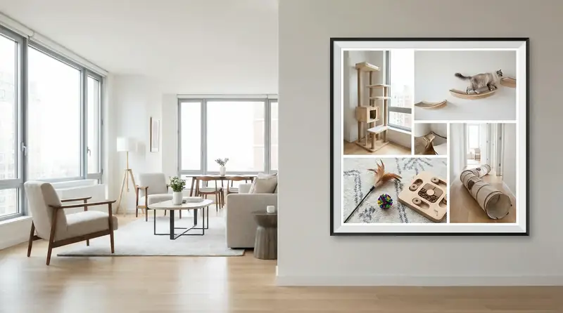 Environnement intérieur enrichi pour chat